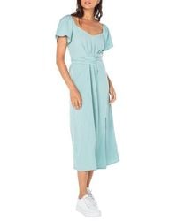Roxy - Bungalow Bliss Tie Back Midi Dress - Lyst