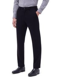 Bugatchi - Slim Tailored Fit Flat Front Soft Touch Knit Dress Pants - Lyst