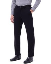 Bugatchi - Slim Tailored Fit Flat Front Soft Touch Knit Dress Pants - Lyst