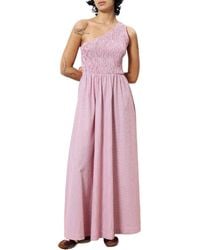 FRNCH - Smocked One-Shoulder Maxi Dress - Lyst