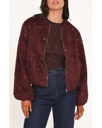 Petal & Pup - Marla Crop Bomber Jacket - Lyst