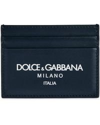 Dolce & Gabbana - Milano Logo Leather Card Case - Lyst