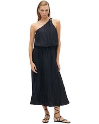 Nocturne - One Shoulder Dress With Accessory Detail - Lyst