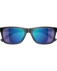 Maui Jim - 57Mm Polarizedplus2 Rectangular Sunglasses - Lyst