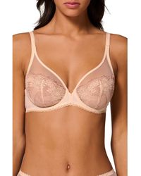 Simone Perele - Allure Sheer Plunge Full Coverage Underwire Bra - Lyst
