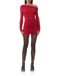 AFRM - Montana Long Sleeve Lace Body-Con Minidress - Lyst