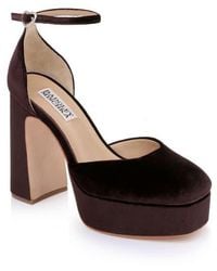 Badgley Mischka - Jayda Ankle Strap Platform Pump - Lyst