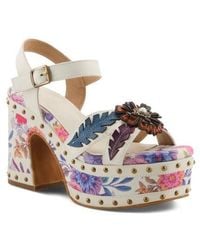 Spring Step - Deckedout Ankle Strap Platform Sandal - Lyst