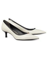 Tory Burch - Double T Buckle Kitten Heel Pump - Lyst