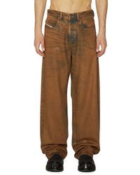 DIESEL - 2001 D-Macro Relaxed Fit Coated Jeans - Lyst