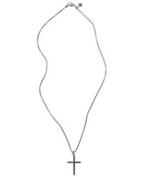 John Hardy Men's Classic Chain Cross Pendant Necklace - Metallic