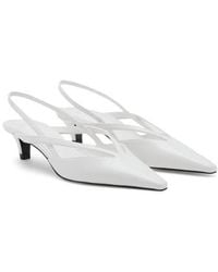 Mango - Slingback Kitten Heel Pump - Lyst