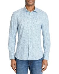 Con.struct - Slim Fit Floral Wreath Recycled 4-Way Stretch Performance Long Sleeve Shirt - Lyst