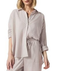 Splendid - X @Cellajaneblog Poplin Button-Up Shirt - Lyst