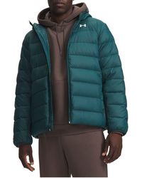 Under Armour - Legend Down Hooded Performance Puffer Jacket - Lyst
