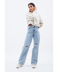 Dr. Denim - Echo High Straight Rigid Jeans - Lyst