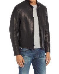 Schott Nyc - Leather Moto Jacket - Lyst
