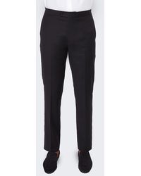 9tofive - Solid Wool Tuxedo Pants - Lyst