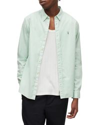 AllSaints - Hawthorne Slim Fit Button-up Shirt - Lyst