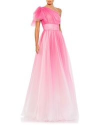 Mac Duggal - Sparkle One-shoulder Tulle Ball Gown - Lyst