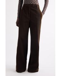 Dries Van Noten - Penn Velvet Stripe Wide Leg Denim Trousers - Lyst