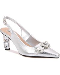Lady Couture - Jewel Heel Slingback Pump - Lyst