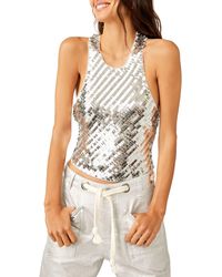 Free People - Disco Fever Tie Back Tank - Lyst