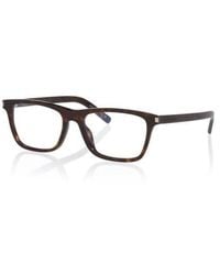 Saint Laurent - 56Mm Rectangle Optical Glasses - Lyst