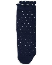 Casa Clara - Jula Polka Dot Ruffle Cotton Blend Crew Socks - Lyst
