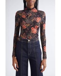 Ulla Johnson - Aurelia Funnel Neck Jersey Top - Lyst