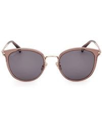 Max Mara - 55Mm Round Sunglasses - Lyst