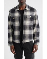 AllSaints - Matheson Check Organic Cotton Jacket - Lyst