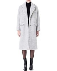 Grey Lab - Oversize Longline Wool Blend Coat - Lyst