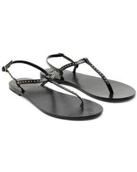 Mango - Mini Stud Slingback Sandal - Lyst