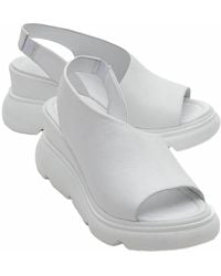 Forever & Always Shoes - Agusto Leather Platform Sandal - Lyst
