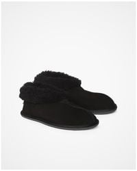 Celtic & Co. - British Shearling Bootee Slippers - Lyst