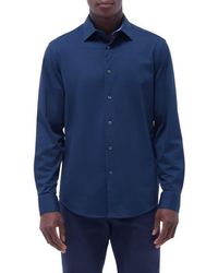 Bugatchi - Jimmy Ooohcotton Solid Button-Up Shirt - Lyst