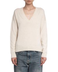 Zadig & Voltaire - Vivi Elbow Patch Wool & Cashmere Sweater - Lyst