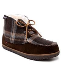 Minnetonka - Torrey Faux Fur Lined Slipper Bootie - Lyst