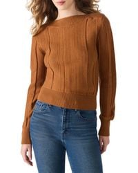 Steve Madden - Serra Boat Neck Sweater - Lyst