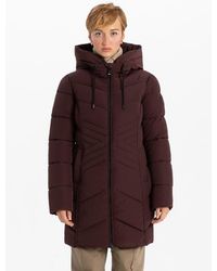 Point Zero - Star-Stitch Chic Long Puffer Jacket - Lyst