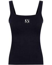 Nocturne - Ribbed Wide Strap Top - Lyst