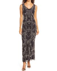 ruffled mesh gown off white