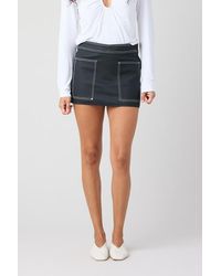 TT Studios - Danielle Low-Rise Mini Skirt - Lyst