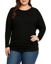 Standards & Practices - Batwing Long Sleeve Tunic Top - Lyst