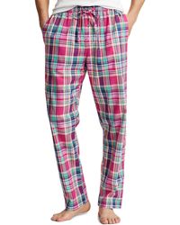 Polo Ralph Lauren - Paloma Plaid Cotton Drawstring Pajama Pants - Lyst