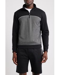 BOSS - Quarter Zip Track Pullover - Lyst