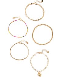BP. - Assorted Set Of 5 Beaded Bracelets - Lyst