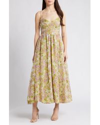 En Saison - Serena Floral Midi Dress - Lyst