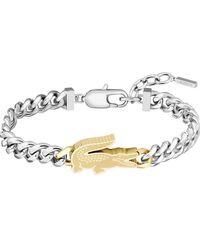 Lacoste - Arthor Crocodile Pendant Bracelet - Lyst